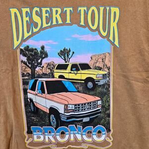 Ford Bronco Desert Tour Retro Graphic T-Shirt Medium NWOT